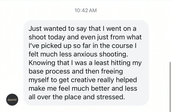 Student message